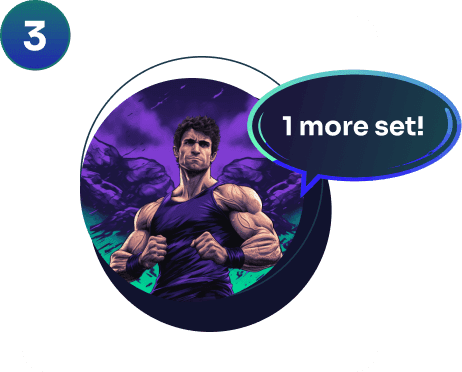 Gainz app screen — Personalized Muscle Sculpting